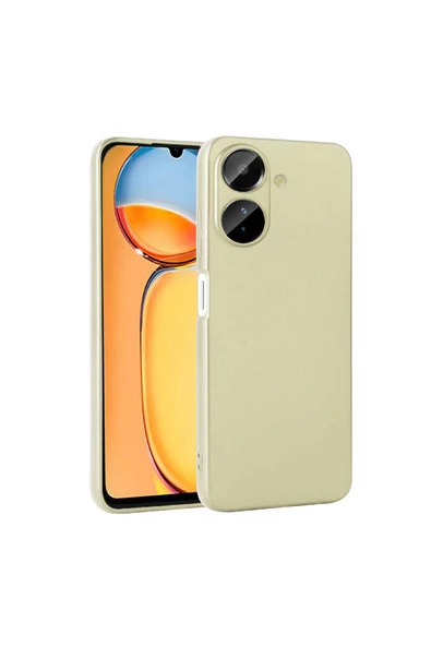 Xiaomi Poco C65 Kılıf Zore Premier Silikon Kapak-Gold