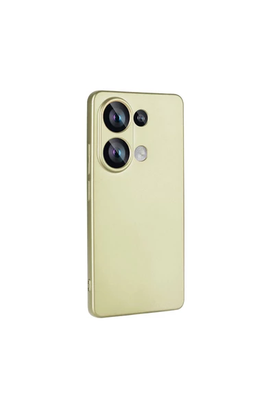 Xiaomi Redmi Note 13 4G Uyumlu YSF Kılıf Zore Premier Silikon Kapak-Gold