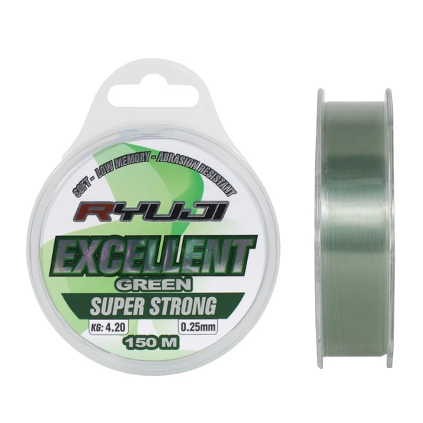 Ryuji Excellent Green 150m Monofilament Misina Kalınlık (mm) : 0,25mm ürün görseli 1