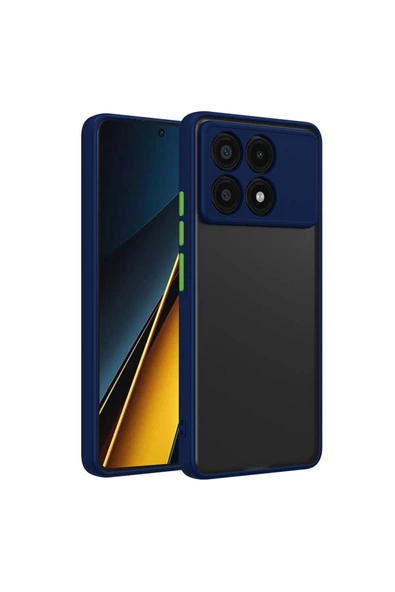 Xiaomi Poco X6 Pro Kılıf Zore Hux Kapak-Lacivert