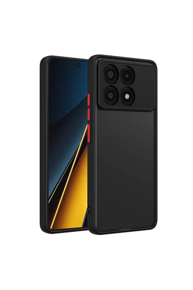 Xiaomi Poco X6 Pro Kılıf Zore Hux Kapak-Siyah