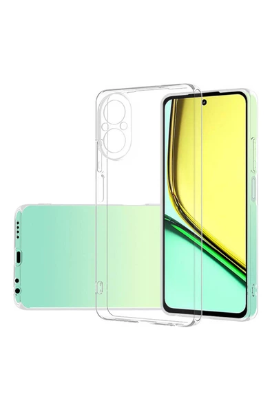 Realme 12 Lite Kılıf Zore Süper Silikon Kapak-Şeffaf