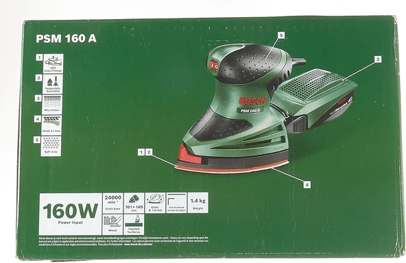 Bosch PSM 160 A Delta Zımpara - 0603377000 - 5