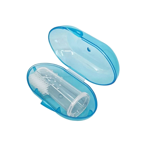 Markapet Kedi ve Köpek Parmak Diş Fırçası 5.5 cm Mavi - 3