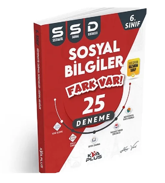 Koray Varol KVA Yayınları 6. Sınıf Sosyal Bilimler 25 Sistematik Sarmal Deneme