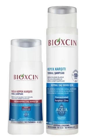 Bioxcin Aqua Thermal Kepek Karşı Etkili Şampuan Seti 200 ml + 300 ml ürün görseli
