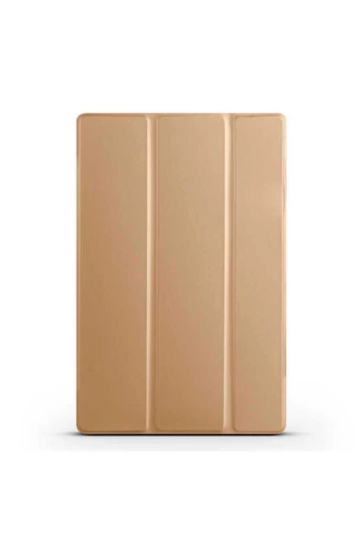 Galaxy Tab A8 10.5 SM-X200 (2021)  Karagöz Smart Cover Standlı 1-1 Kılıf-Gold