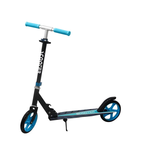 Metal Scooter, Silikon 200 mm DEV Tekerlekli, Katlanabilir - 7