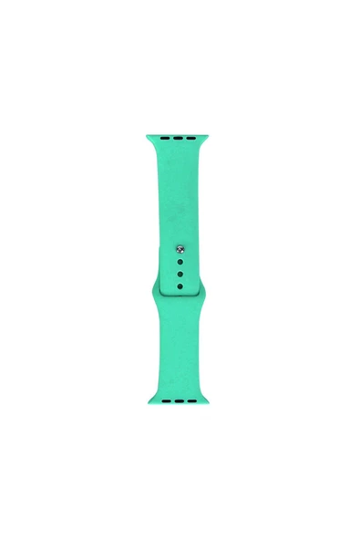 Apple Watch Ultra 49mm Uyumlu Band Serisi Klasik Kordon Silikon Strap Kayış, Spearmint Green