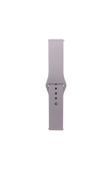 Gear S2 Band Uyumlu Serisi 20mm Klasik Kordon Silikon Strap Kayış-Cloud Gray