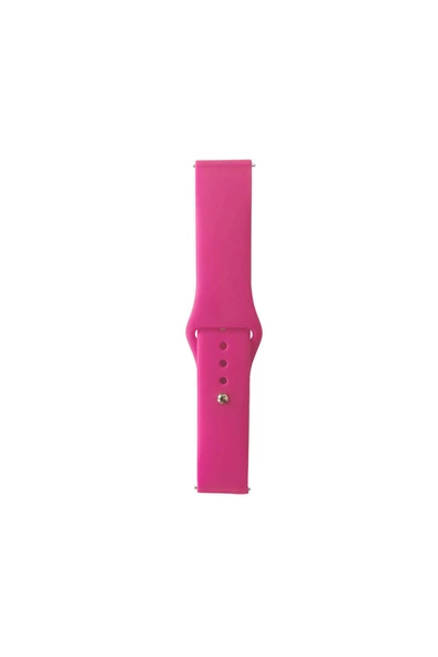 Galaxy Watch Active 2 40mm Uyumlu Band Serisi 20mm Klasik Kordon Silikon Strap Kayış-Barbie Powder