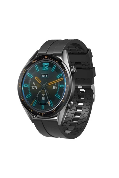 Huawei Watch GT 3 46mm KRD-23 Uyumlu FRM Kordon Siyah