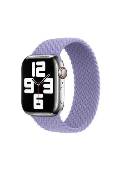 Apple Watch Ultra 49mm Uyumlu Kordon Krd-32 Small Strap Kayış (lila)