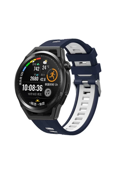 Huawei Watch GT 3 46mm KRD-55 Uyumlu Zore Kordon-Lacivert