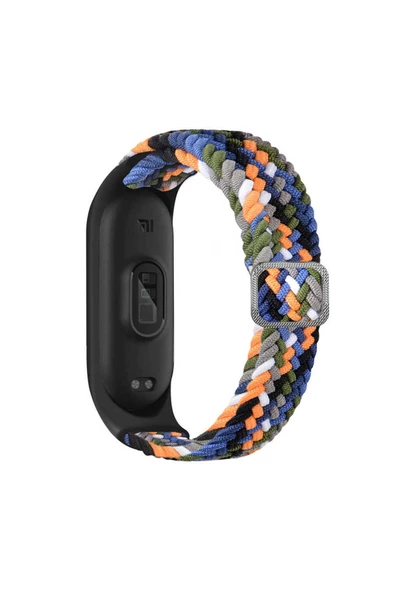 Xiaomi Mi Band 4 Uyumlu KRD-49 Örgü Zore Kordon Denim