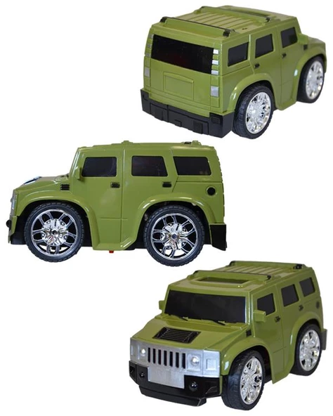 Ctoys Cartoon Mini Car 27 Mhz Full Fonksiyon Uzaktan Kumandalı Yeşil Araba QX3688 94 - Resim 2