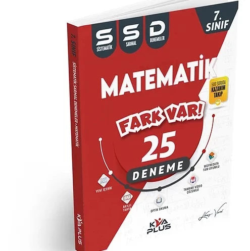 Koray Varol KVA Yayınları 7. Sınıf Matematik 25 Sistematik Sarmal Deneme