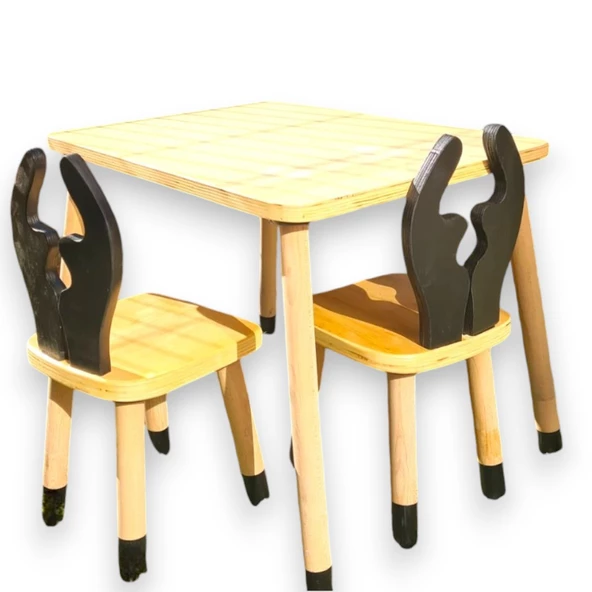 MONTESSORİ ÇOCUK AKTİVİTE MASA SANDALYE SETİ - 4