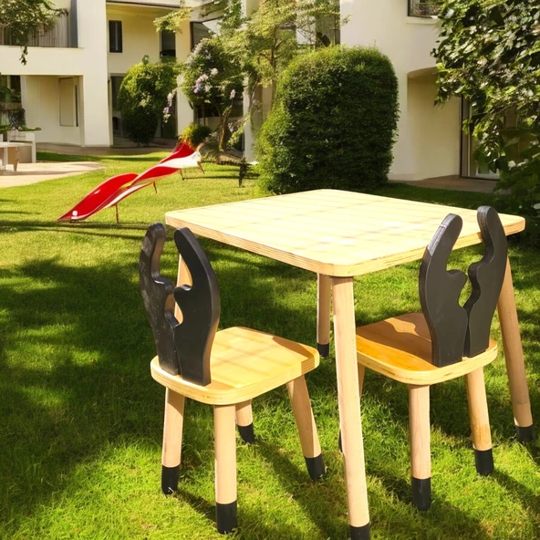 MONTESSORİ ÇOCUK AKTİVİTE MASA SANDALYE SETİ - 2