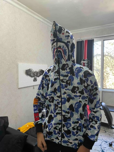Unisex Pubg Bape Hoodie - Gri
