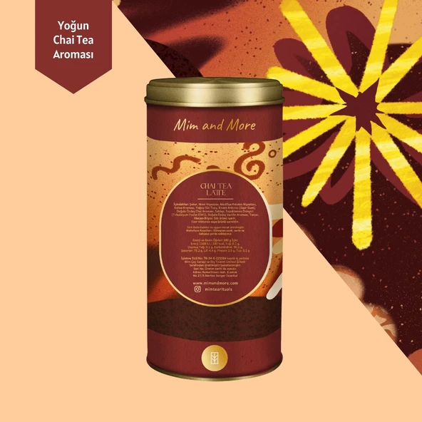 Mim and More Chai Tea Latte Tin 200 Gr - 3