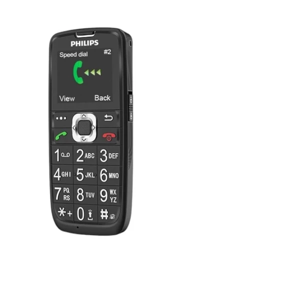 Philips Tuşlu Cep Telefonu 8 Hızlı Arama Tuşu,Type-C Şarj, Radyo ve Bluetooth Özellikli, Siyah - 2