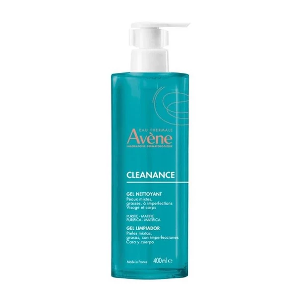 Avene Cleanance Matlaştırıcı Etkli Temizleme Jeli 400 Ml