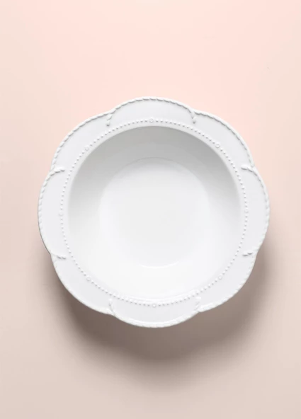 The Mia Grande Salata Kasesi Beyaz 31x9 cm GRD0015 - 4