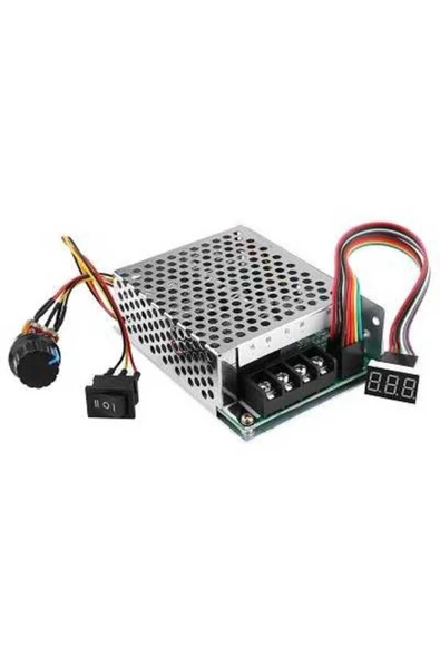 10V-55V 40A PWM Fırçalı DC Motor Sürücü CW CCW Ters Haraket Anahtarlı ve LED Ekranlı