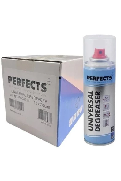 Yağsız Kontak Sprey - Perfects 200ml - Universal Degreaser - Yağsız Temizleme Sprey 12 ADET - 2