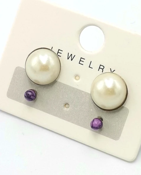 Renkli Kararmaz Papatya Figürlü Lüks Küpe ürün görseli 1