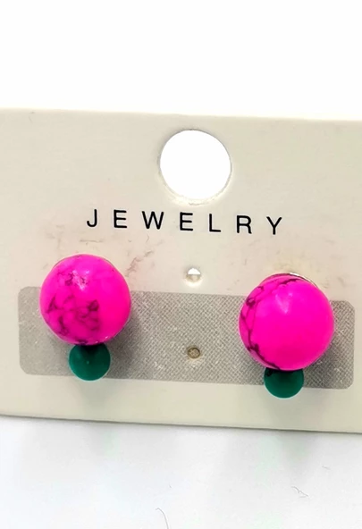 Renkli Kararmaz Papatya Figürlü Lüks Küpe ürün görseli 1