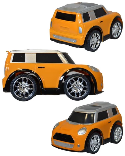 Ctoys Cartoon Mini Car 27 Mhz Full Fonksiyon Uzaktan Kumandalı Sarı Araba QX3688 93 - 2