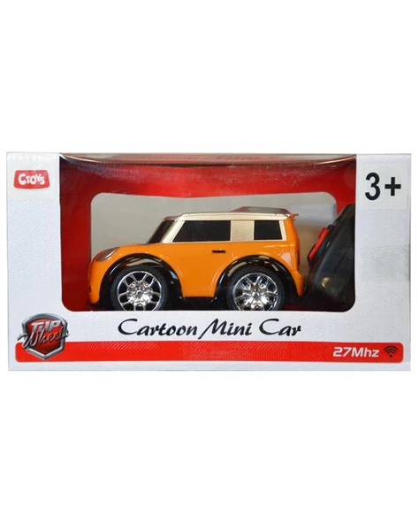 Ctoys Cartoon Mini Car 27 Mhz Full Fonksiyon Uzaktan Kumandalı Sarı Araba QX3688 93