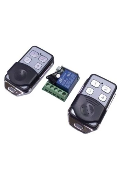 1 Kanal Uzaktan Kumanda Röle Alıcı Verici 433Mhz Çift Kumandalı - 2