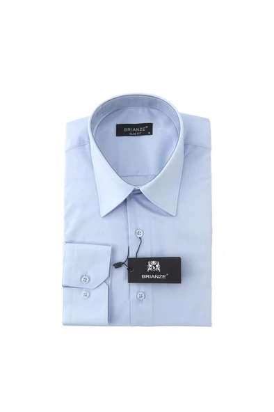 Brianze Açık Mavi Kravat Yaka Slim Fit Gömlek - 6
