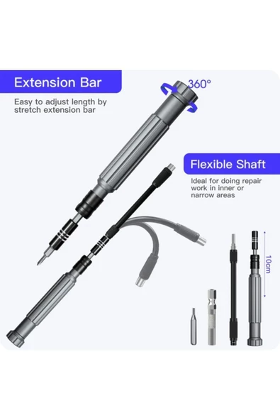Kıngsdun Uf-tools 150 Parça Hassas Tornavida Seti Ks-840150 - 5