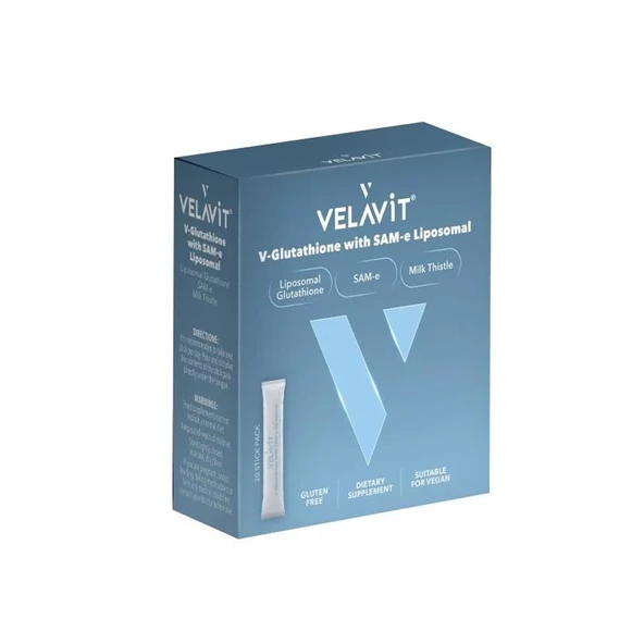 Velavit V-Glutathione With SAM-e Liposomal 30 Stick Takviye Edici Gıda