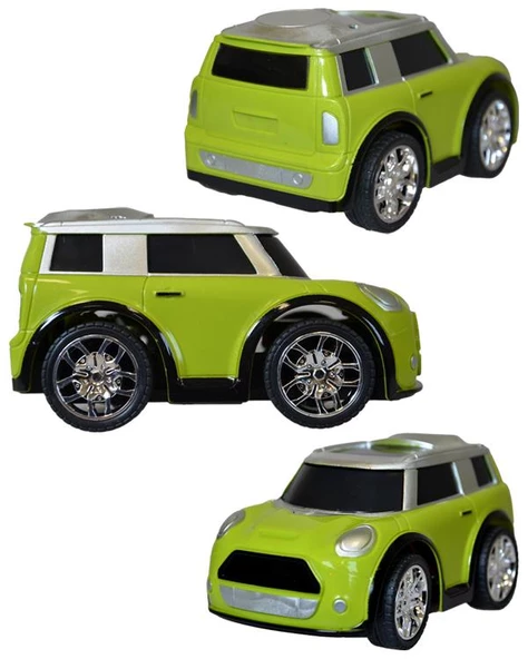 Ctoys Cartoon Mini Car 27 Mhz Full Fonksiyon Uzaktan Kumandalı Yeşil Araba QX3688 93 - Resim 2