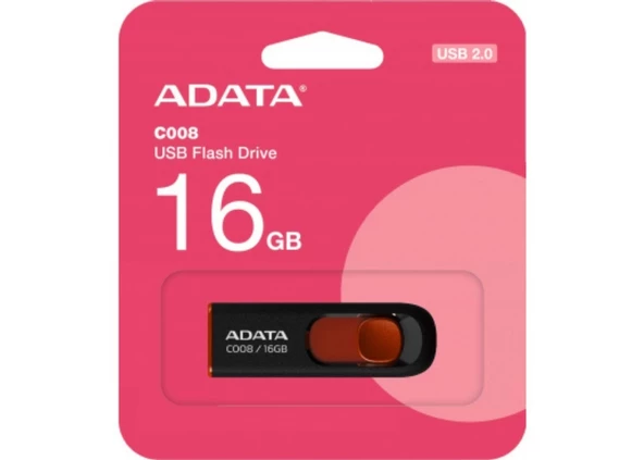 Flash Bellek 16 GB 2.0 A-Data C008 AC008-16G-RKD