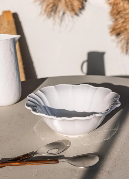 The Mia Grande Salata Kasesi Beyaz 28x10 cm GRD0010 - 3