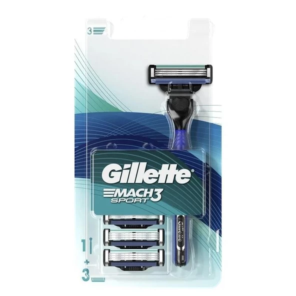 Gillette Mach3 Sport Tıraş Makinesi 3 Yedekli