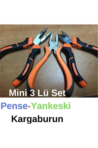 Mini 3lü Set Pense Kargaburun Yankeski Takı Yapım Seti Elektronik