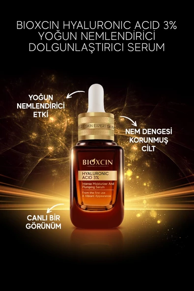Bioxcin Skin Expert Hyaluronic Acid 3% Yoğun Nemlendirici Serum 30 ml - 4