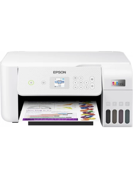 Epson L3266 Wi-Fi + Tarayıcı + Fotokopi Renkli Çok Fonksiyonlu Tanklı Mürekkep Püskürtmeli Yazıcı - 2