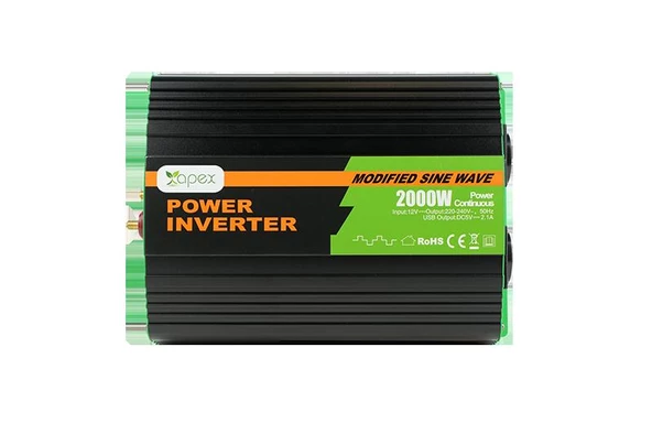 NS2000-12 Apex 2000W Modifiye Sinüs İnverter 12V - 3
