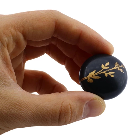 8 Adet Asya Kulp Siyah Polimer Düğme Kulp Mantar Mobilya Mutfak Dolabı Çekmece Kulbu Kulpları - Resim 3