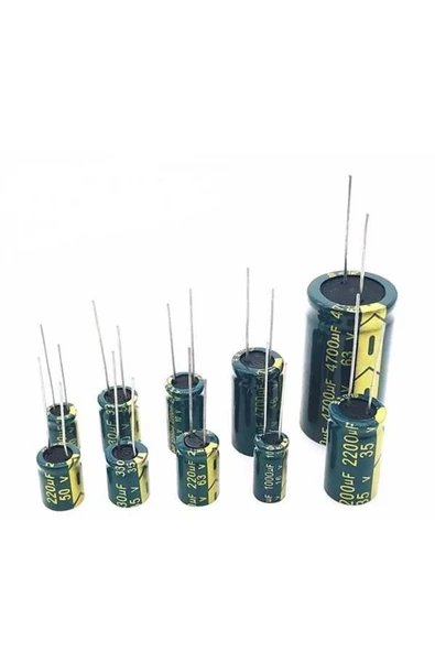 2.2mf 25v Kutuplu Kondansatör 5 Li Paket Halinde - 1