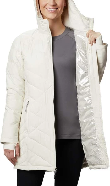 Columbia Heavenly Long Hooded Kadın Mont - Resim 3