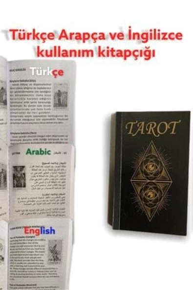 Tarot Kartlaarı Ahşap Kutulu Ahşap Kutulu Tarot - 3